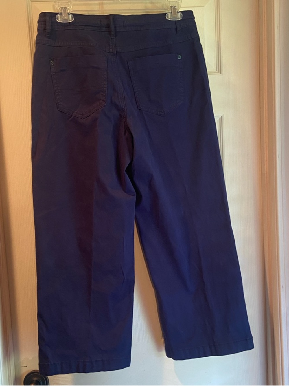Tribal Navy Cropped Wide-Leg Pants - Picture 5 of 8